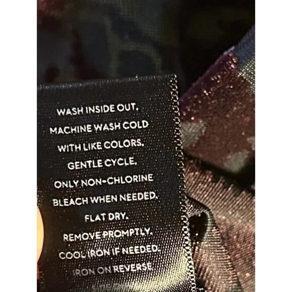 Simply Vera Wang Velvet Burnout M Top Sheer Whimsigoth Fairy  Grunge - Picture 6 of 9